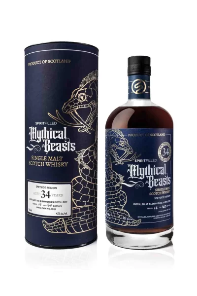 Spiritfilled Mythical Beasts Glenrothes 34 Year Old